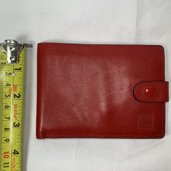 Rolex Wallet *Host Pick* - Beautiful Authentic Red Bi-Fold Wallet - Never Used - Picture 9 of 9